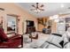 Relaxing living room with grey couch and wood floors at 944 W Diamond Dr, Tempe, AZ 85283