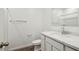 Clean bathroom with white vanity and marble countertop at 9868 S Caballo Dr, Apache Junction, AZ 85120