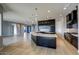 Open kitchen with large island and high-end finishes at 103 E Quartz Rock Rd, Phoenix, AZ 85085