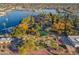 Aerial view of lake, mini golf, and community amenities at 10632 W Roundelay Cir, Sun City, AZ 85351
