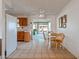 Kitchen and dining area with tile floors and a view to the back at 10632 W Roundelay Cir, Sun City, AZ 85351