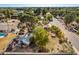 Aerial view showing home's location, landscaping, and surrounding neighborhood at 1106 E Calle Monte Vis, Tempe, AZ 85284