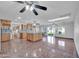 Open kitchen with large island and ample cabinet space at 11120 E Grove St, Mesa, AZ 85208