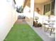 Artificial turf side yard with seating area at 1543 N Balboa --, Mesa, AZ 85205