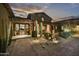 Desert landscaping surrounds this beautiful home's entrance at 38450 N 95Th Way, Scottsdale, AZ 85262