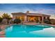 Stunning pool with reflection of the house at 22719 N 93Rd St, Scottsdale, AZ 85255