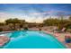 Enjoy this tranquil pool and patio oasis at 22719 N 93Rd St, Scottsdale, AZ 85255