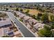 Aerial view of houses and neighborhood at 6413 W Irma Ln, Glendale, AZ 85308
