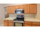 Stainless steel stove and microwave in the kitchen at 6413 W Irma Ln, Glendale, AZ 85308