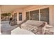 Relaxing patio with wicker furniture at 6413 W Irma Ln, Glendale, AZ 85308