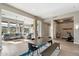 Open concept living area with hardwood floors, a modern aesthetic and a home gym at 10625 E Blanche Dr, Scottsdale, AZ 85255