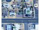 Aerial view showing home's location and surrounding area at 11034 W Alabama Ave, Sun City, AZ 85351