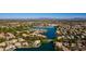 Luxury homes surrounding a tranquil lake at 1231 N Crystal Shores Dr, Gilbert, AZ 85234