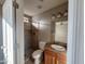 Bathroom with shower, toilet, and granite vanity at 14819 N Mauna Loa Ln, Phoenix, AZ 85053