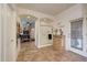 Elegant bathroom with a walk-in shower and a view into the bedroom at 21930 W Rancho Del Oro Dr, Wittmann, AZ 85361