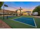 Luxury backyard with pickleball court, putting green, and mountain views at 23807 N 64Th Ave, Glendale, AZ 85310