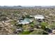 Community overview showing pool, clubhouse, and surrounding landscape at 3525 E Robin Ln, Phoenix, AZ 85050