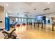 Fitness center with cardio equipment, weights, and a stretching area at 3525 E Robin Ln, Phoenix, AZ 85050