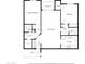 Two-bedroom floor plan with porch and balcony at 3825 E Camelback Rd # 290, Phoenix, AZ 85018