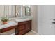 Bathroom with vanity, and window at 42034 N Harbour Town Ct, Anthem, AZ 85086