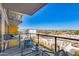 Private balcony with seating area and city views at 4422 N 75Th St # 7009, Scottsdale, AZ 85251