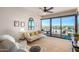 Spacious living area with floor-to-ceiling windows and city views at 4422 N 75Th St # 7009, Scottsdale, AZ 85251