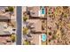 Aerial view of a house with a pool and desert landscape at 47970 N Navidad Ct, Gold Canyon, AZ 85118
