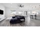 Spacious living area with hardwood floors and modern furniture at 47970 N Navidad Ct, Gold Canyon, AZ 85118