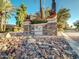 Community entrance sign with landscaping and stonework at 9708 E Via Linda -- # 2322, Scottsdale, AZ 85258