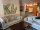 Inviting living room with dual sofas, coffee table, and stylish decor at 9708 E Via Linda -- # 2322, Scottsdale, AZ 85258