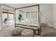 Bright bedroom with a canopy bed, pool view, and ample natural light at 13454 N 88Th Pl, Scottsdale, AZ 85260
