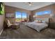 Spacious main bedroom with mountain views and private access to deck at 15848 E Palomino Blvd, Fountain Hills, AZ 85268