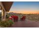 Spacious deck with mountain views and comfortable seating at 15848 E Palomino Blvd, Fountain Hills, AZ 85268