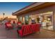 Deck with comfortable seating, offering views of the living room at 15848 E Palomino Blvd, Fountain Hills, AZ 85268