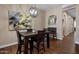 Elegant dining area with dark wood table and comfortable seating at 15848 E Palomino Blvd, Fountain Hills, AZ 85268