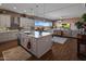 Open concept kitchen with large island and mountain views at 15848 E Palomino Blvd, Fountain Hills, AZ 85268