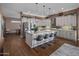 Modern kitchen with island, stainless steel appliances, and ample counter space at 15848 E Palomino Blvd, Fountain Hills, AZ 85268