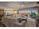 Open living room with access to a large deck and scenic views at 15848 E Palomino Blvd, Fountain Hills, AZ 85268