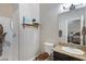 Bathroom features a walk-in shower and tile floors at 321 N Portland Ave, Gilbert, AZ 85234