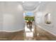 Grand foyer with elegant tile flooring, high ceilings, and a panoramic view of the backyard at 321 N Portland Ave, Gilbert, AZ 85234