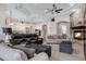 Expansive living room featuring an open layout connecting to kitchen, perfect for entertaining guests at 321 N Portland Ave, Gilbert, AZ 85234