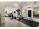 Well-equipped home gym with cardio and strength training at 4802 N 46Th St, Phoenix, AZ 85018