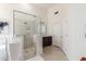 Bathroom with walk-in shower and double vanity at 5535 E Sheena Dr, Scottsdale, AZ 85254