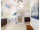 Luxurious bathroom with soaking tub and walk-in shower at 5535 E Sheena Dr, Scottsdale, AZ 85254
