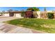 Landscaped yard with lush lawn and blooming flowers at 10322 W Manzanita Dr, Sun City, AZ 85373