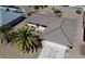 Aerial view of a single story home with desert landscaping at 12432 W Fieldstone Dr, Sun City West, AZ 85375