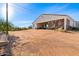 Large backyard with desert landscaping and hammock at 1623 E Hidalgo St, Apache Junction, AZ 85119