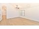 Spacious living room featuring light wood flooring and high ceilings at 17124 N Melissa Ln, Surprise, AZ 85374