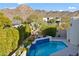 Stunning pool with mountain backdrop at 2140 E Northview Ave, Phoenix, AZ 85020