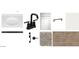 Bathroom features; undermount sink, modern faucet, and wood-look tile at 22836 E Lords Way, Queen Creek, AZ 85142